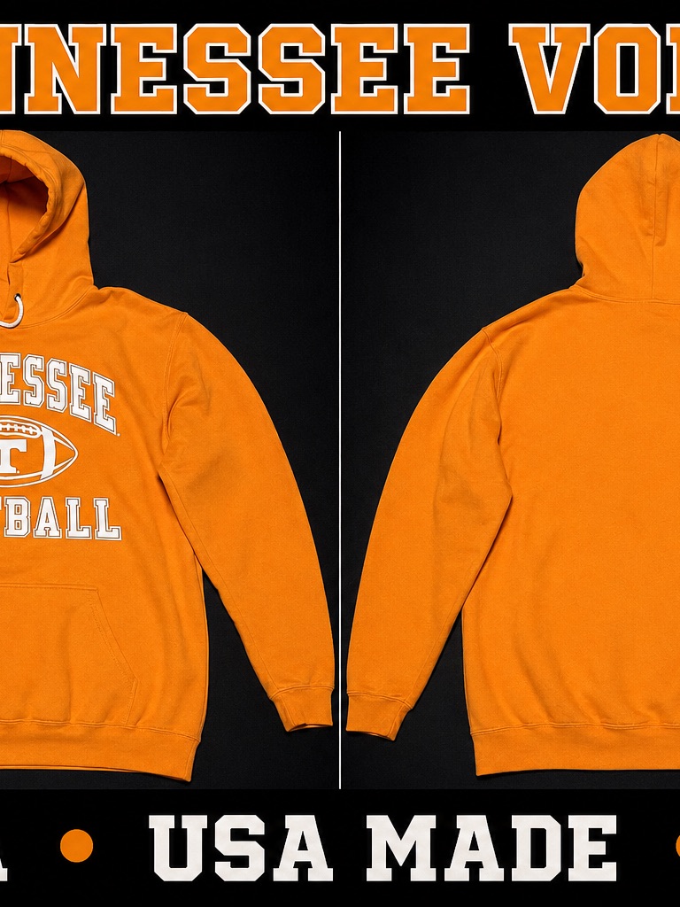Tennessee Football Orange Hoodie - Classic Collegiate Pullover